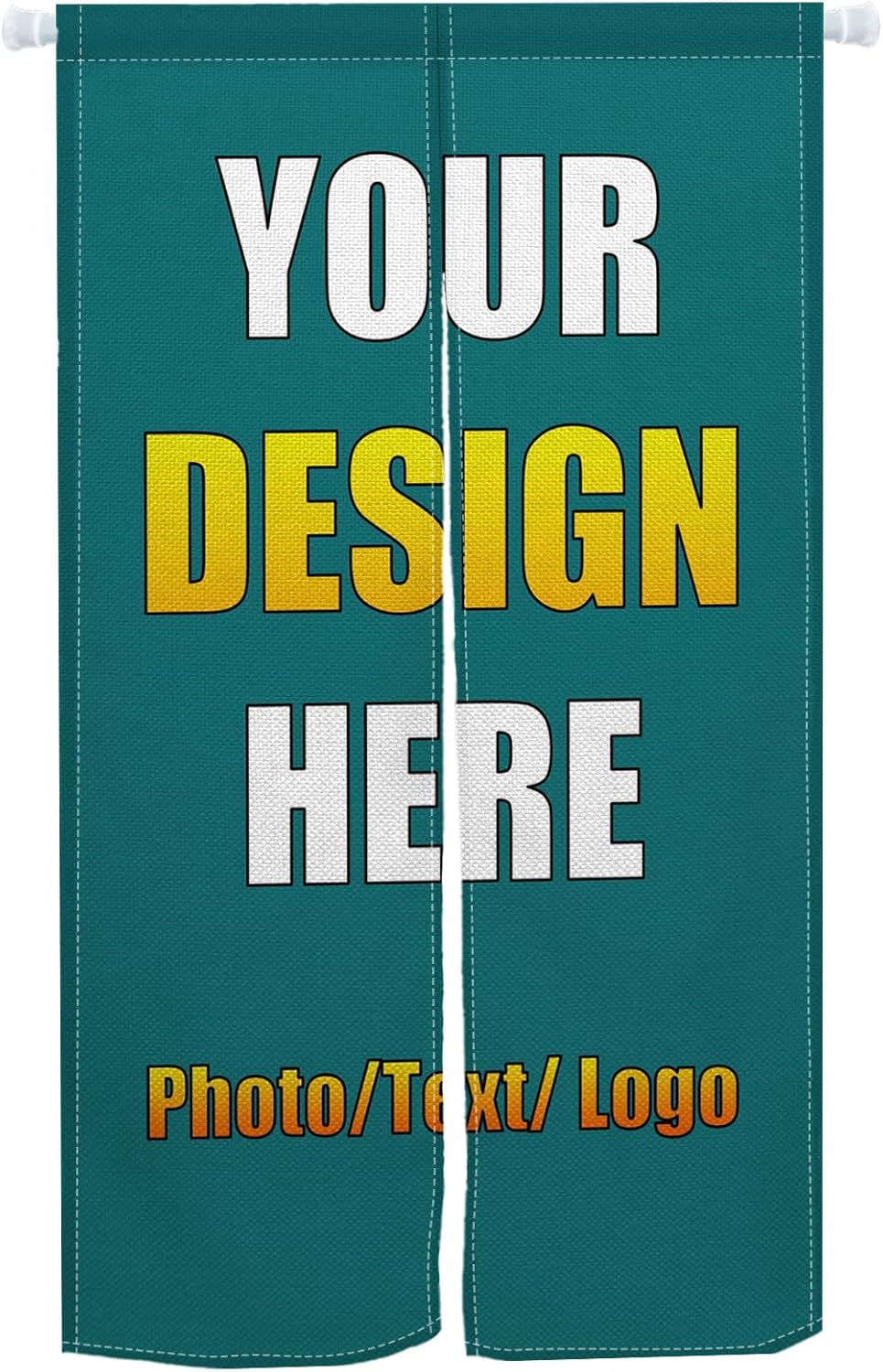 Leowefowa Custom Doorway Curtain with Photo Upload