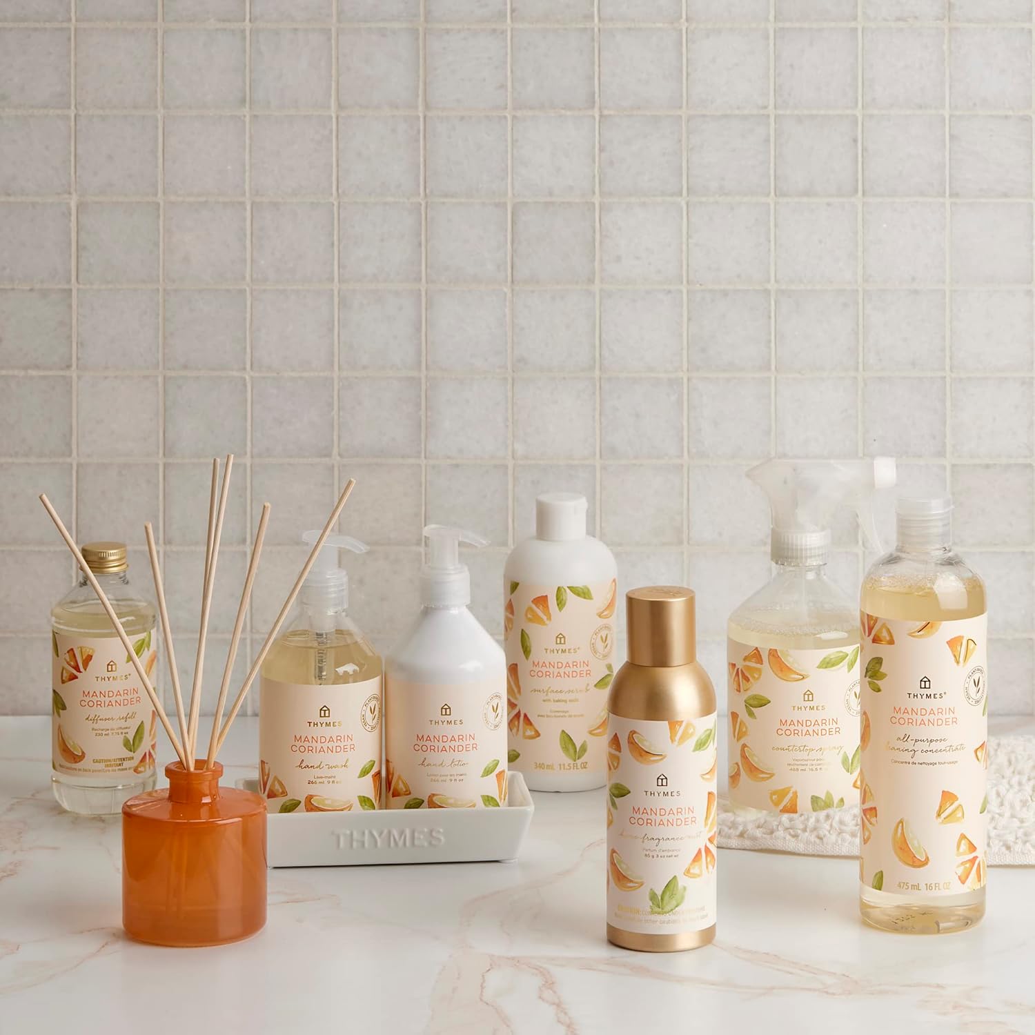 Thymes Mandarin Coriander Reed Diffuser Oil - 775 Fl Oz