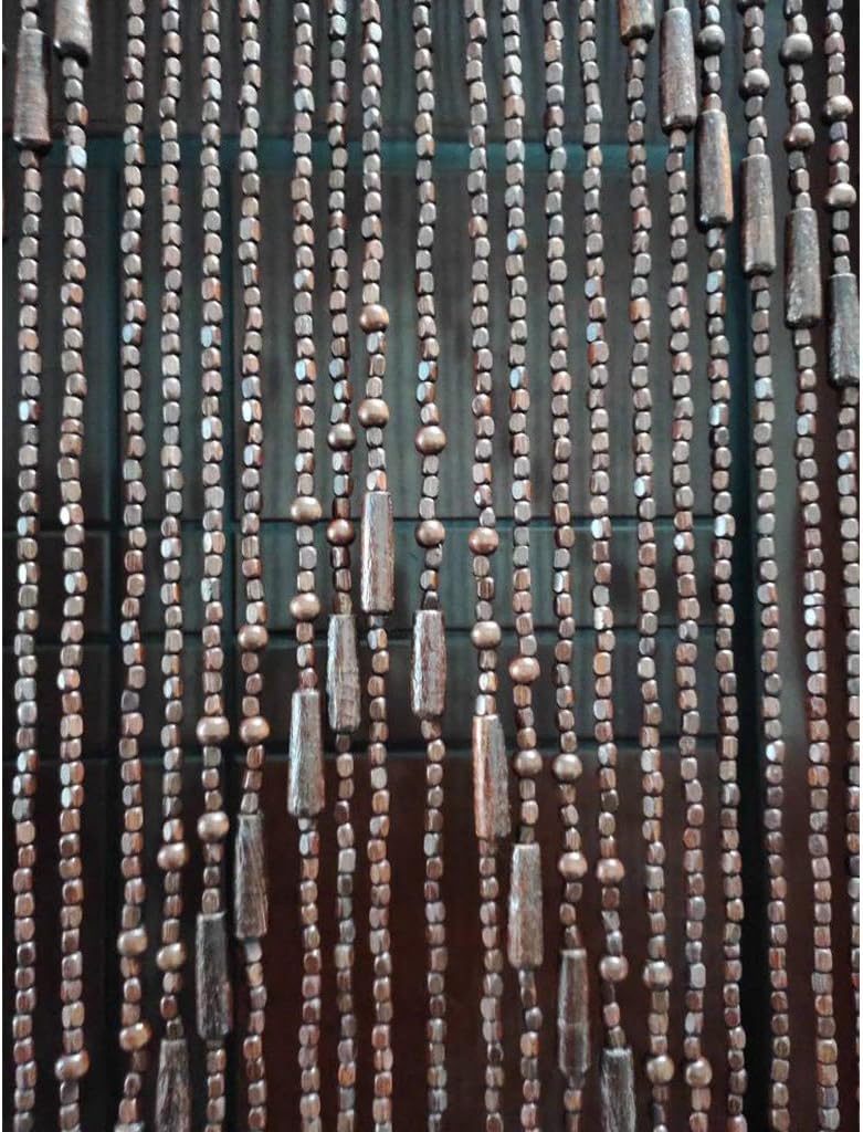 52 Strands Wood Beaded Curtain for Doorways