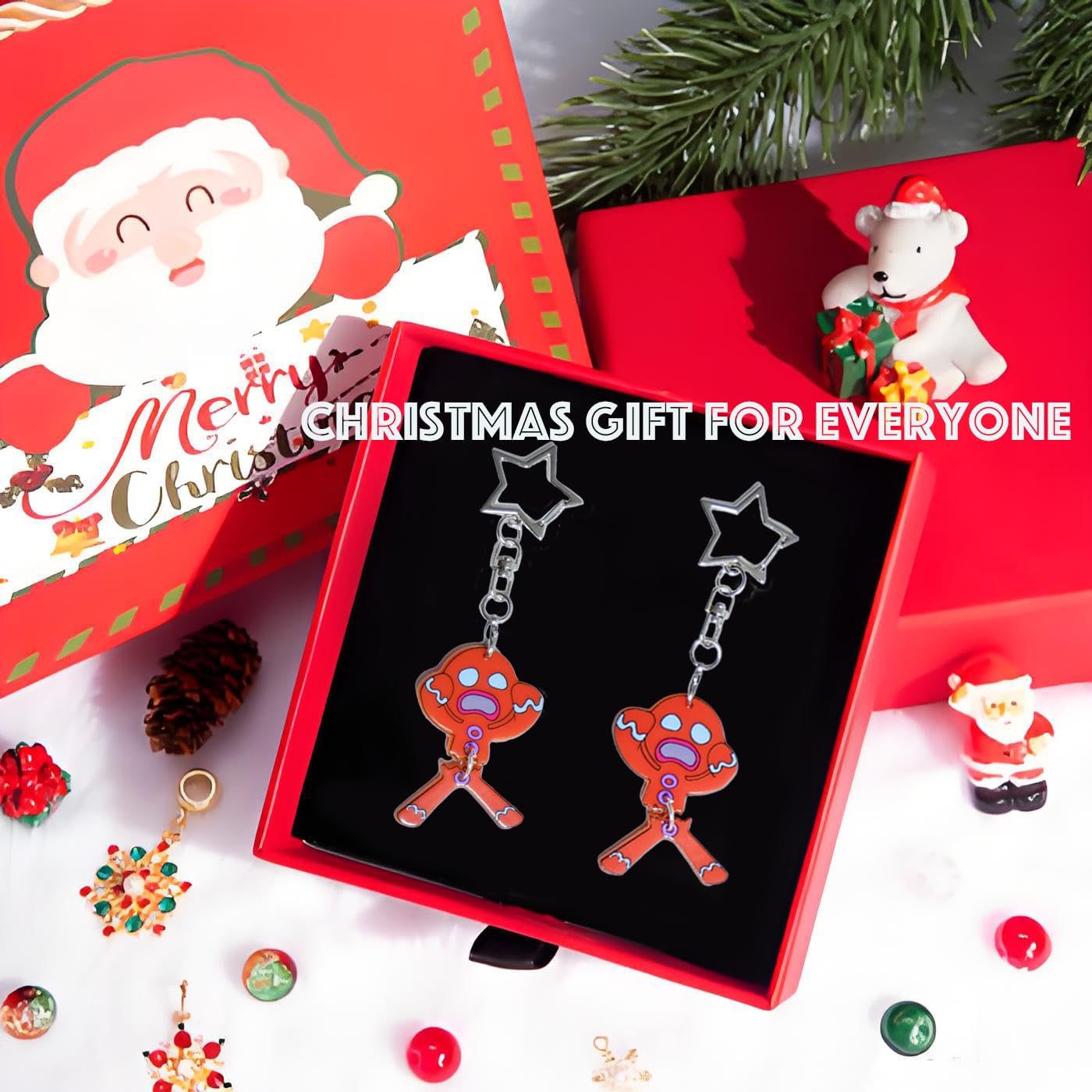 2pcs Gingerbread Ornaments for Christmas Tree