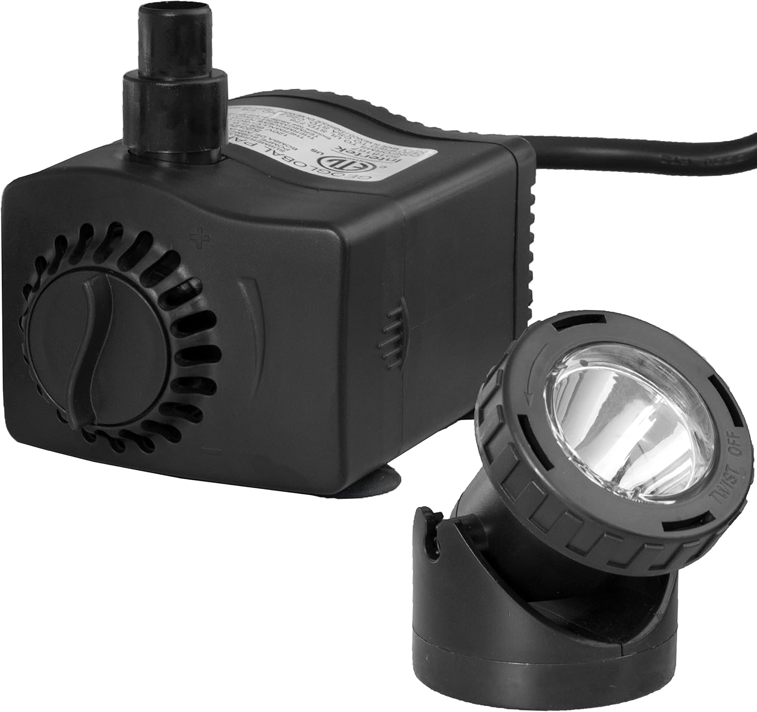 TotalPond 400 GPH Fountain Pump with LED Light