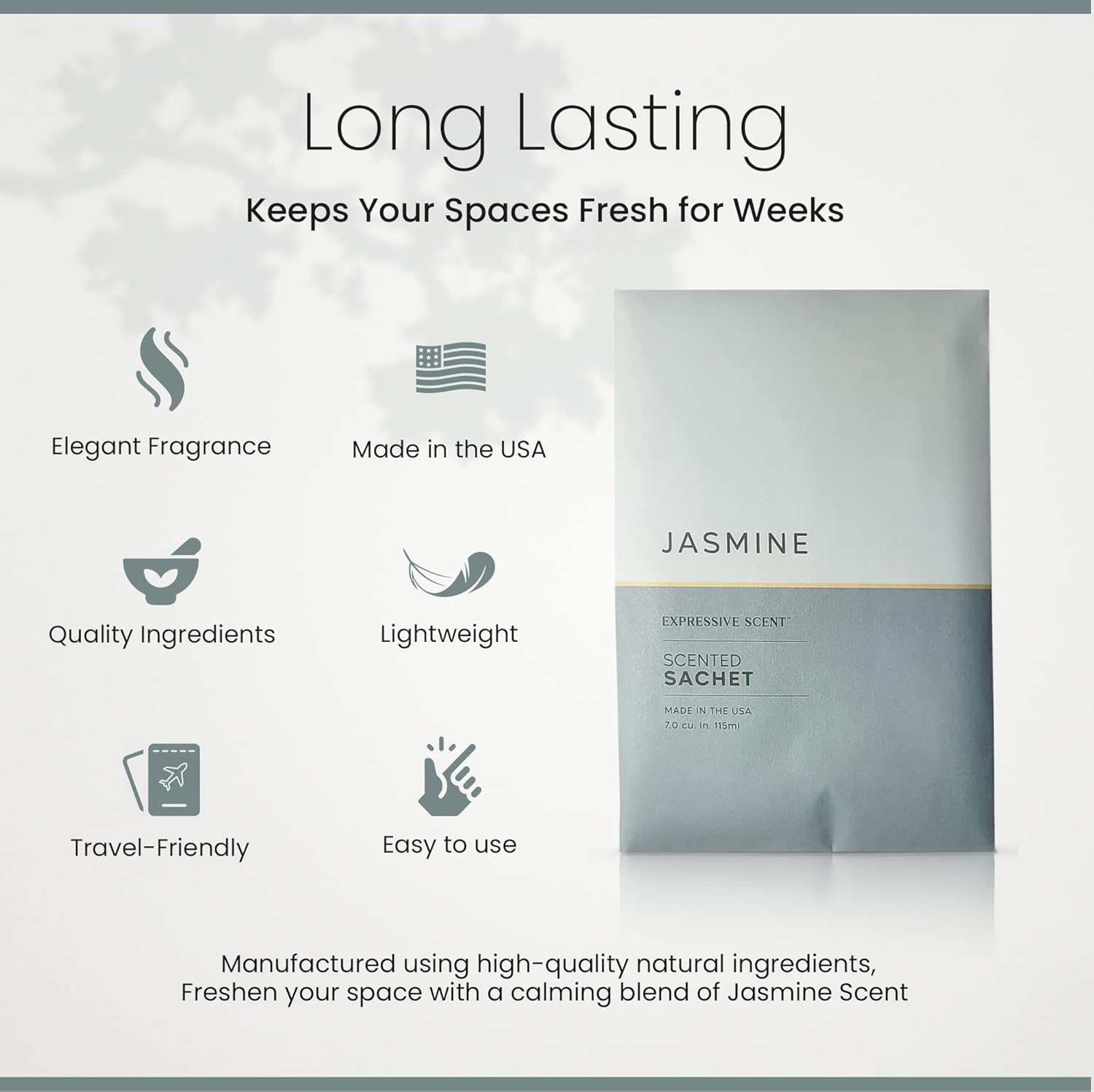 Expressive Scent Jasmine Sachet Pouches 6-Pack
