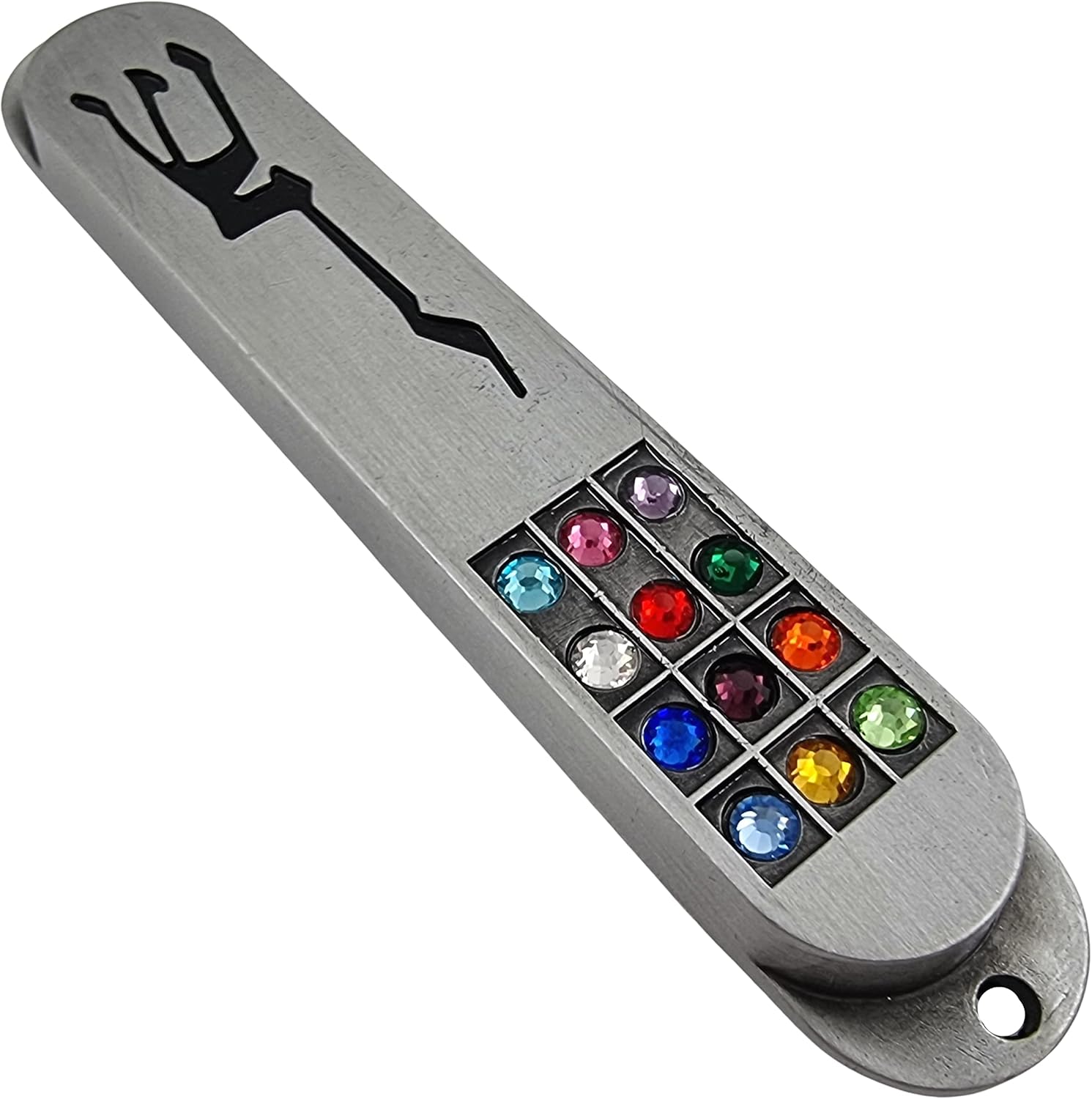 TALISMAN4U Pewter Mezuzah Case with Scroll 35 Inch