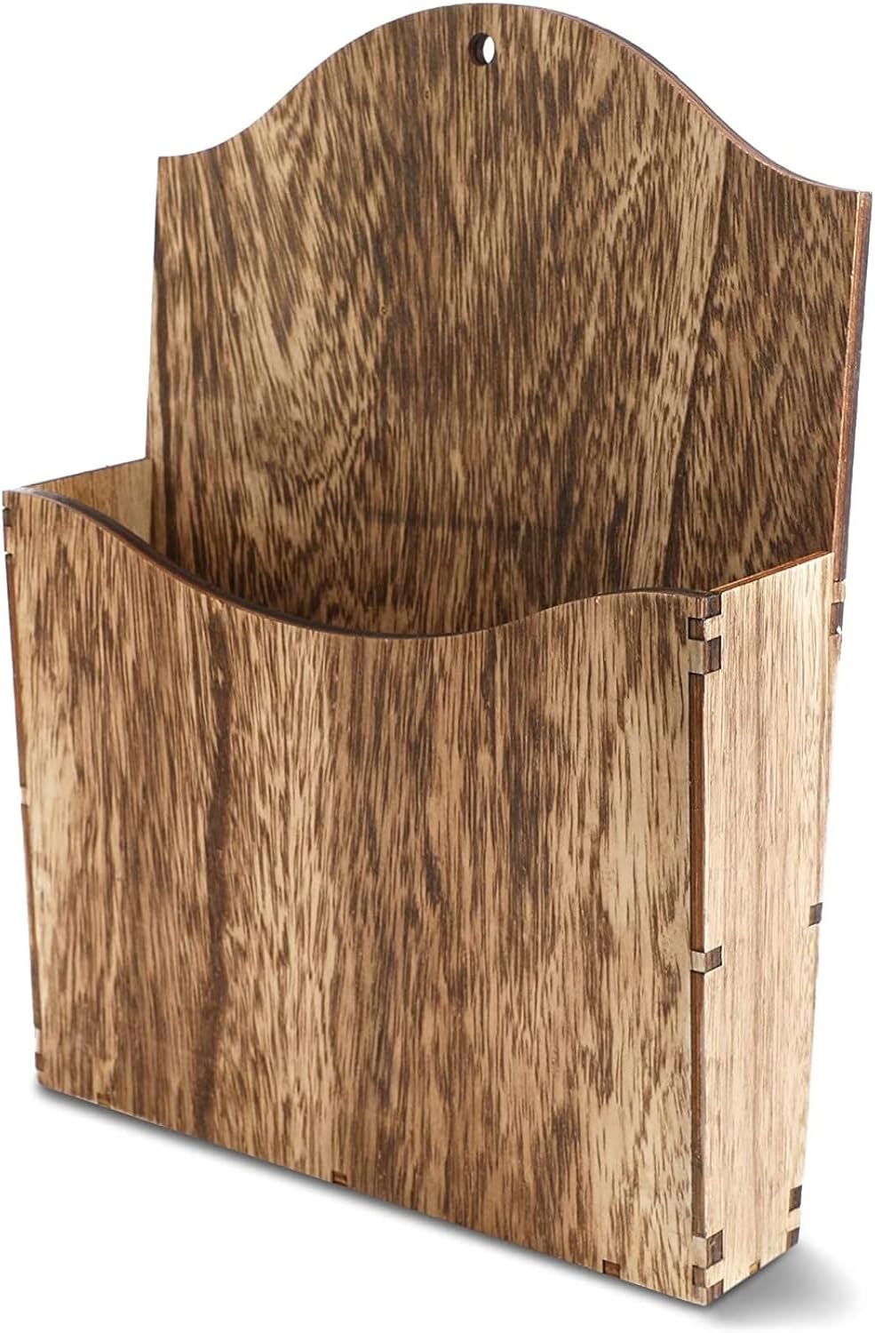 Juvale Rustic Wood Wall Magazine Holder 12 Inch