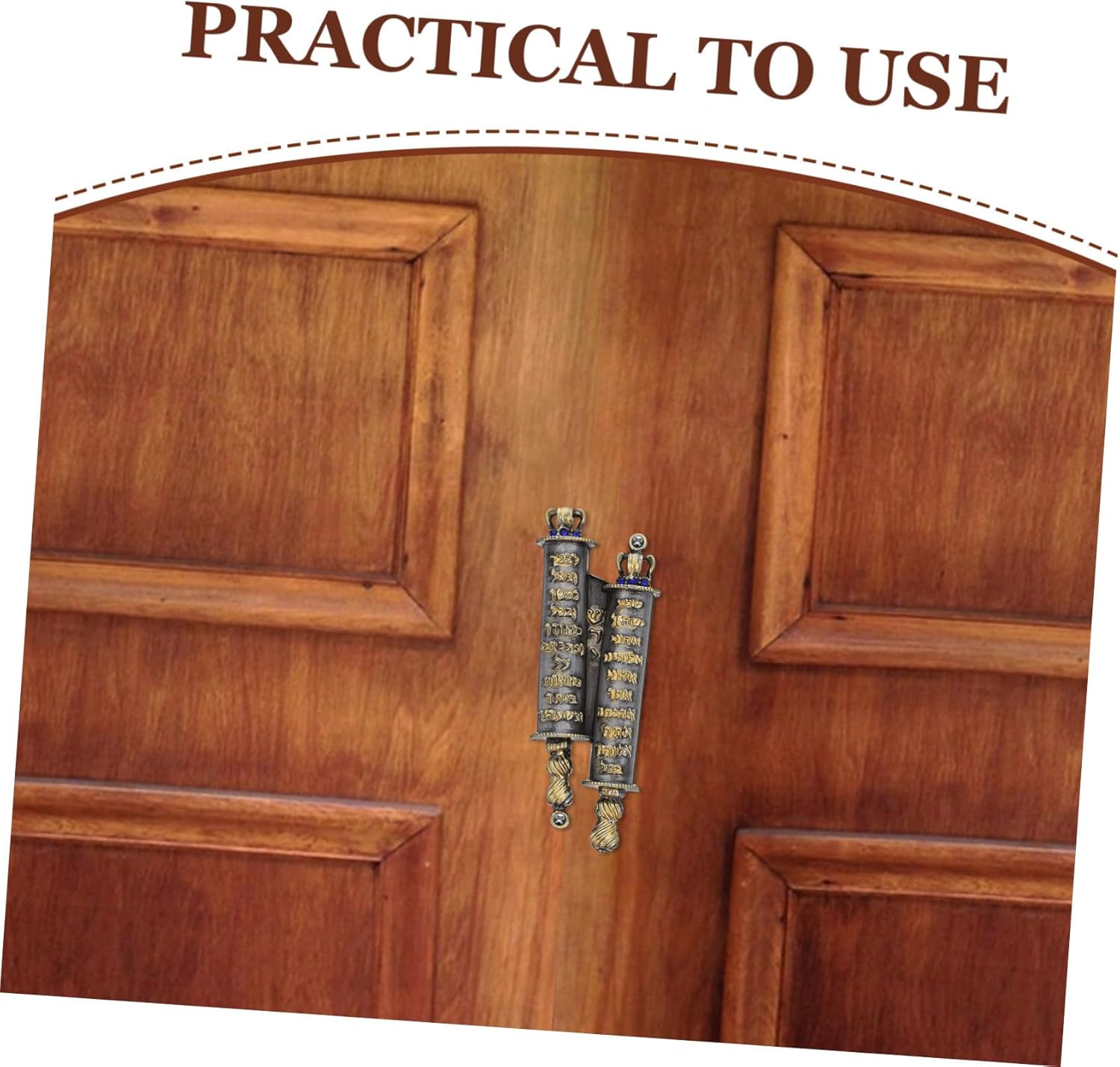 Sosoport Metal Mezuzah Scroll for Door