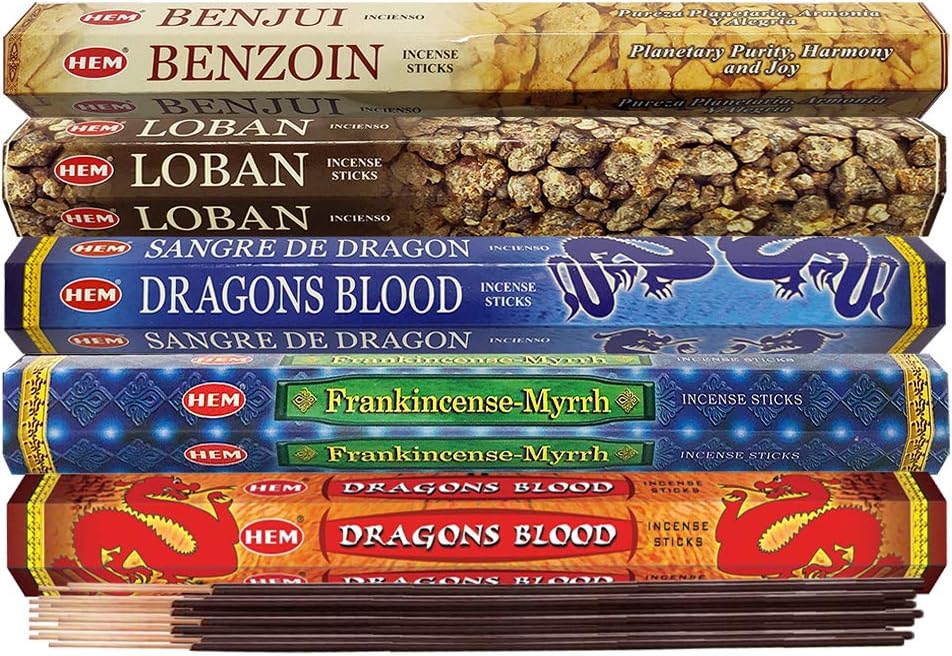 Hem Incense Sticks Variety Pack with Holder