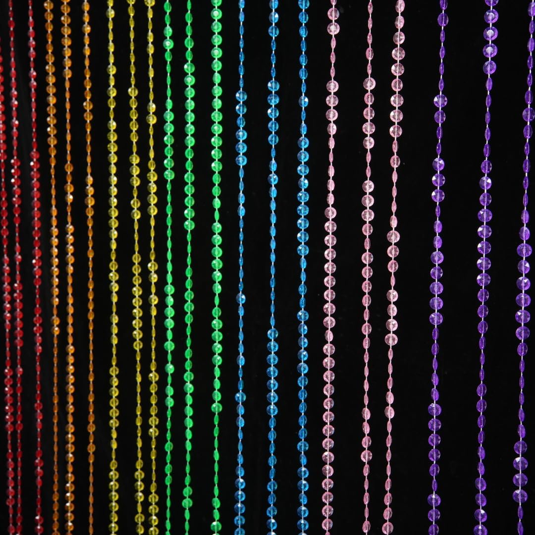 YaoYue Crystal Beaded Curtain for Doorway Room Divider