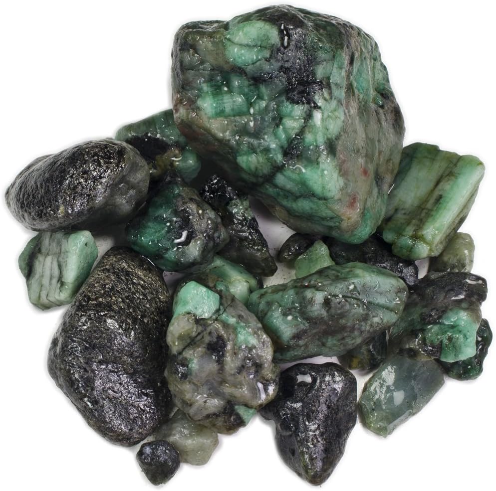 Hypnotic Gems 1 lb Bulk Emerald Rough from Brazil