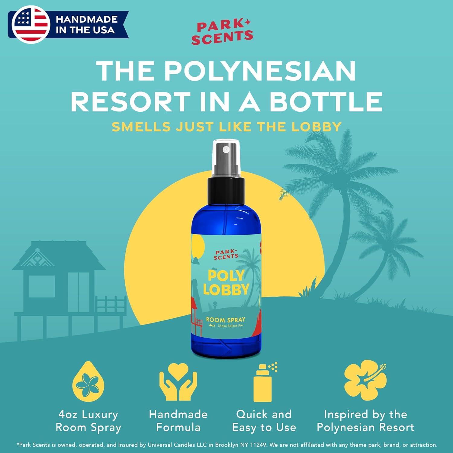 Poly Lobby Polynesian Resort Theme Room Spray Luxury Fragrance
