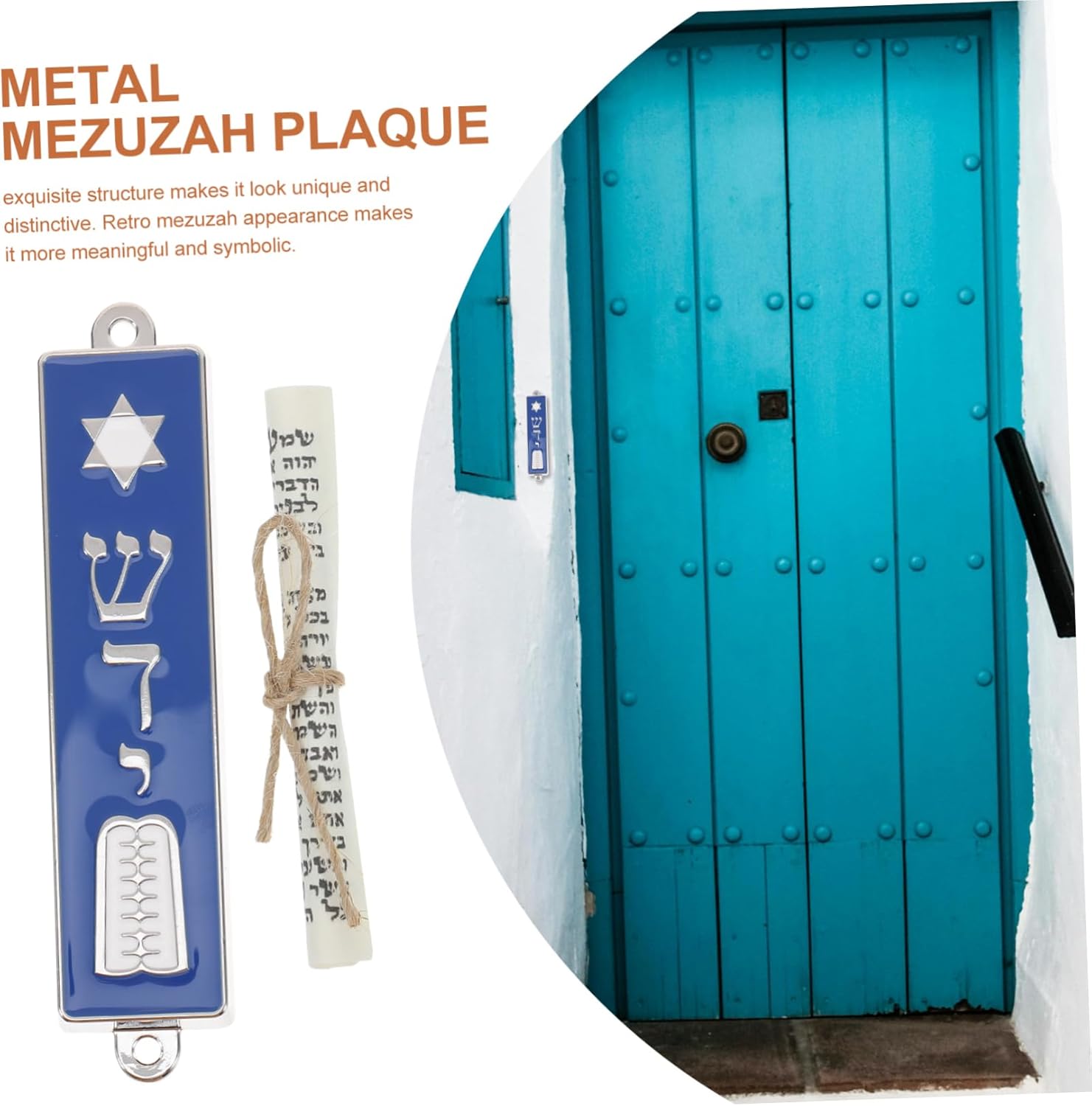 GARVALON Star Mezuzah with Holy Scroll