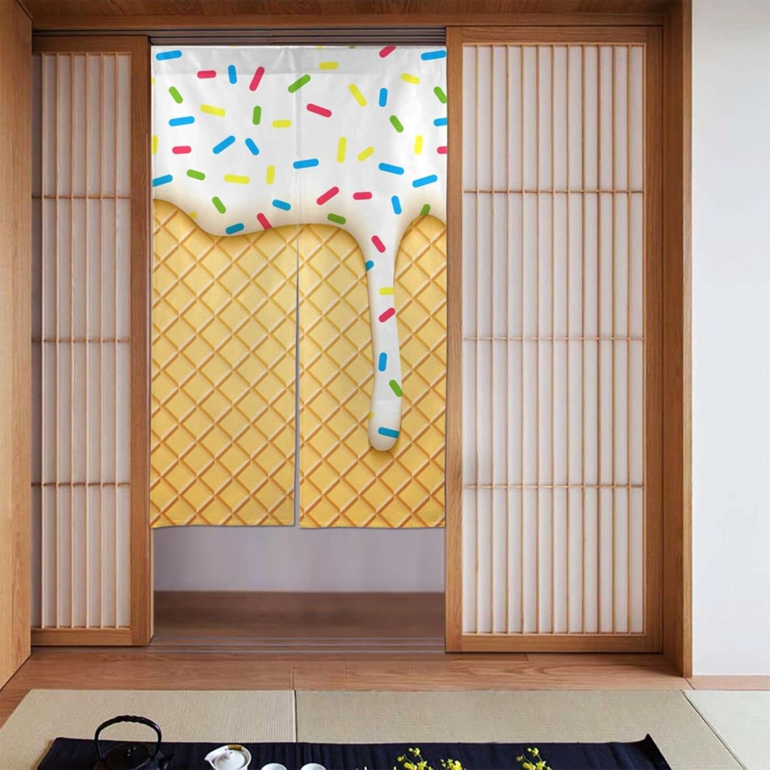 Peynir Melting Ice Cream Door Curtain 34X56