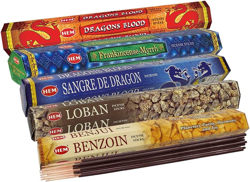Hem Incense Sticks Variety Pack with Holder