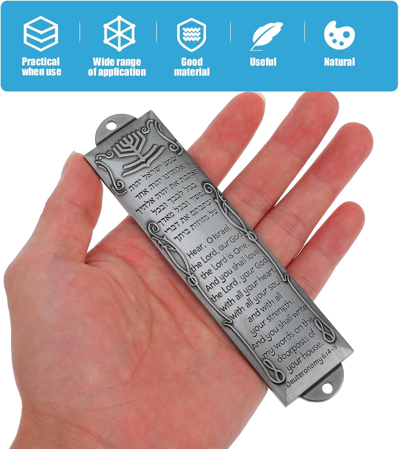 Homoyoyo Mezuzah Set for Door with Scroll