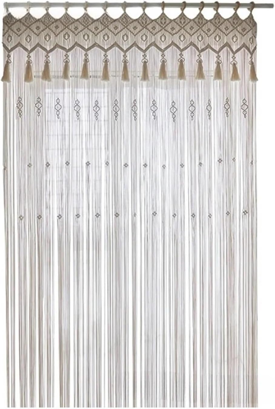 Elegant Cotton Rope Tassel Woven Door Curtain