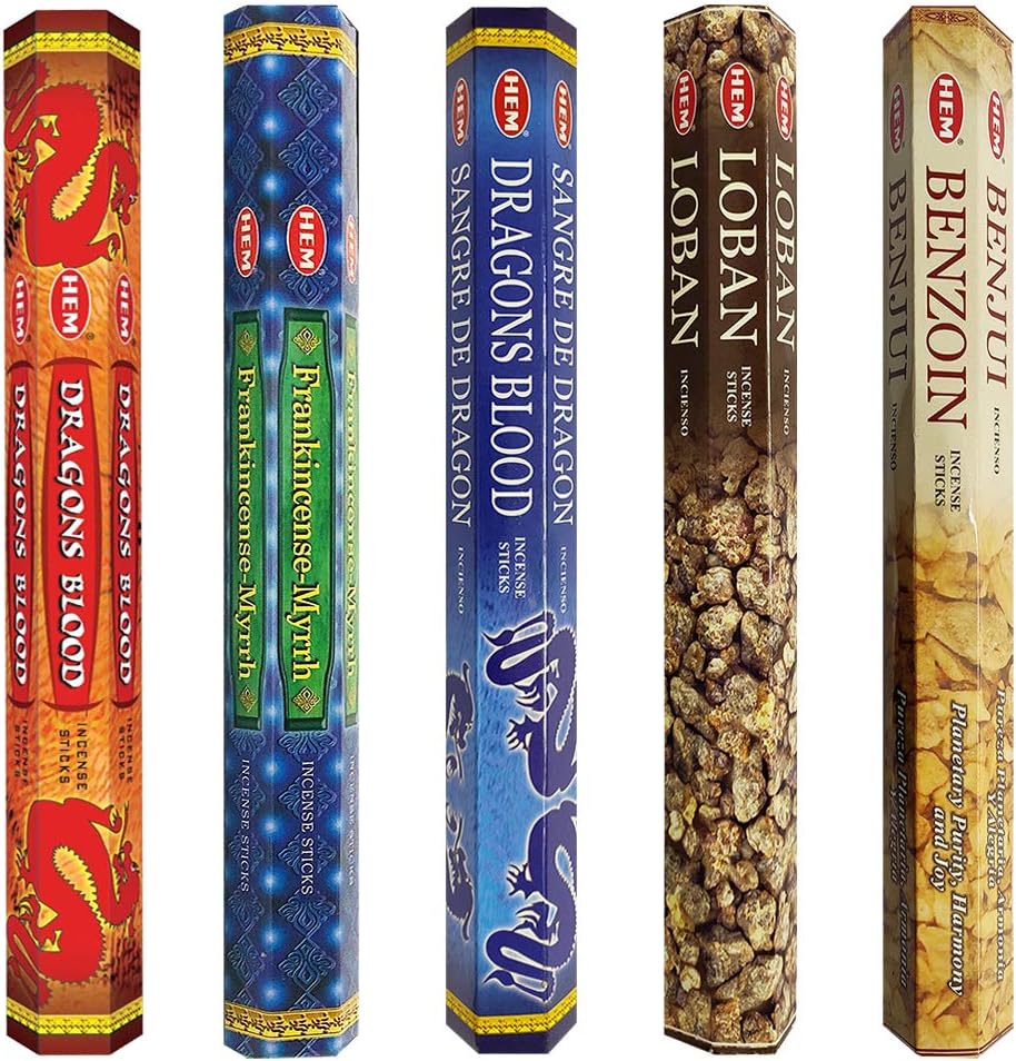 Hem Incense Sticks Variety Pack with Holder