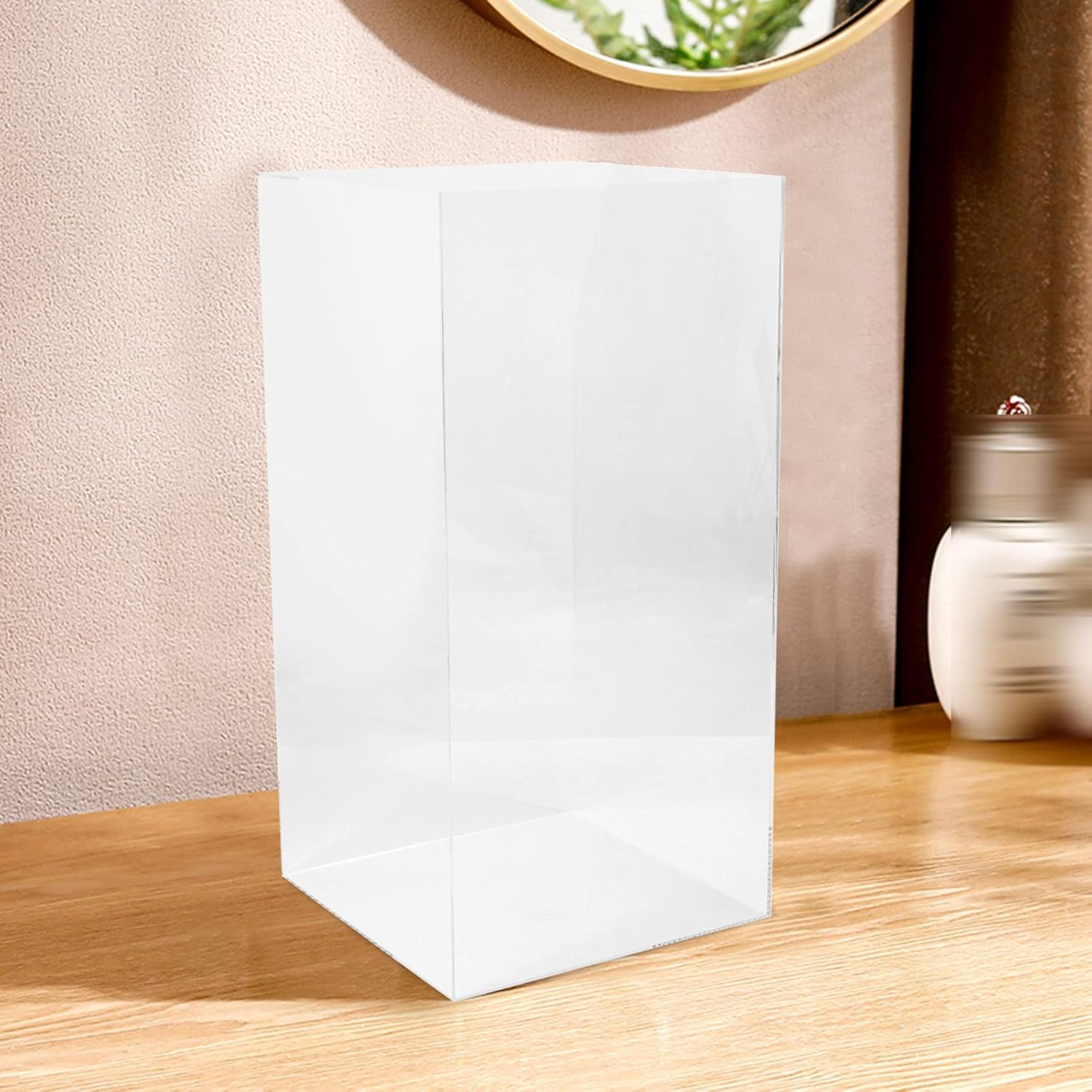 30x30x60cm Clear Acrylic Sculpture Display Stand Riser