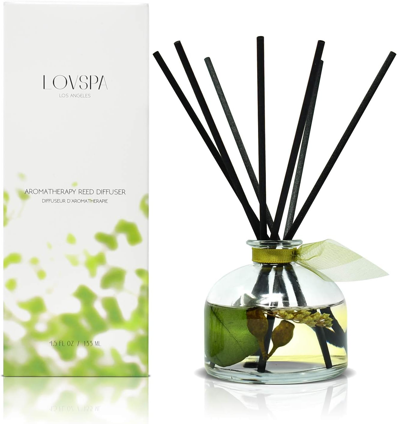 LOVSPA Eucalyptus Reed Diffuser Set Fresh Aromatherapy Gift for Family