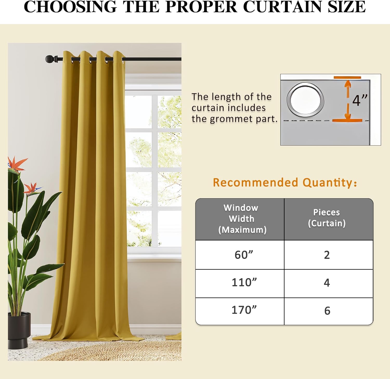 LCOOMZEN Blackout Curtains 84 Inch Long 2 Panels Set