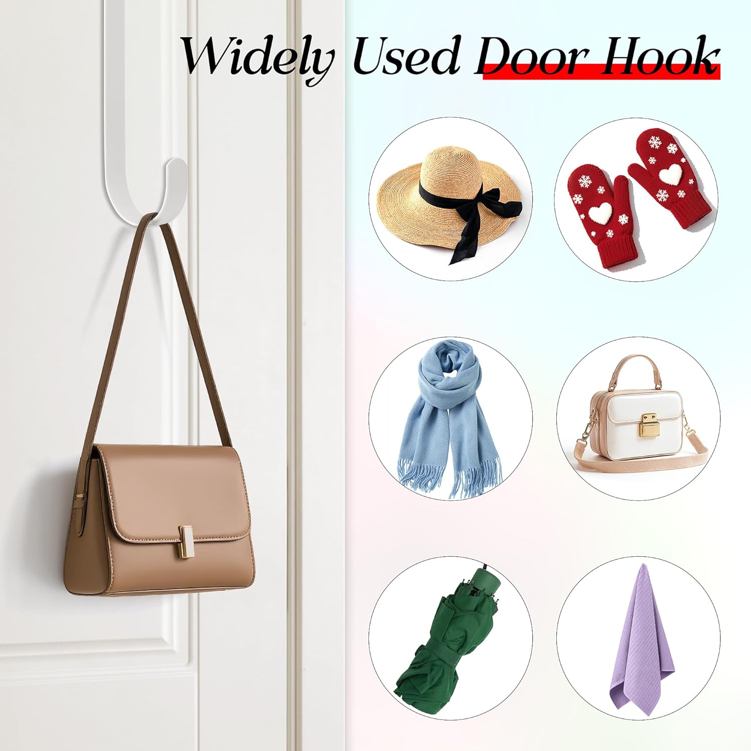 MCFULL 14 Inch Bronze Wreath Hangers for Front Door