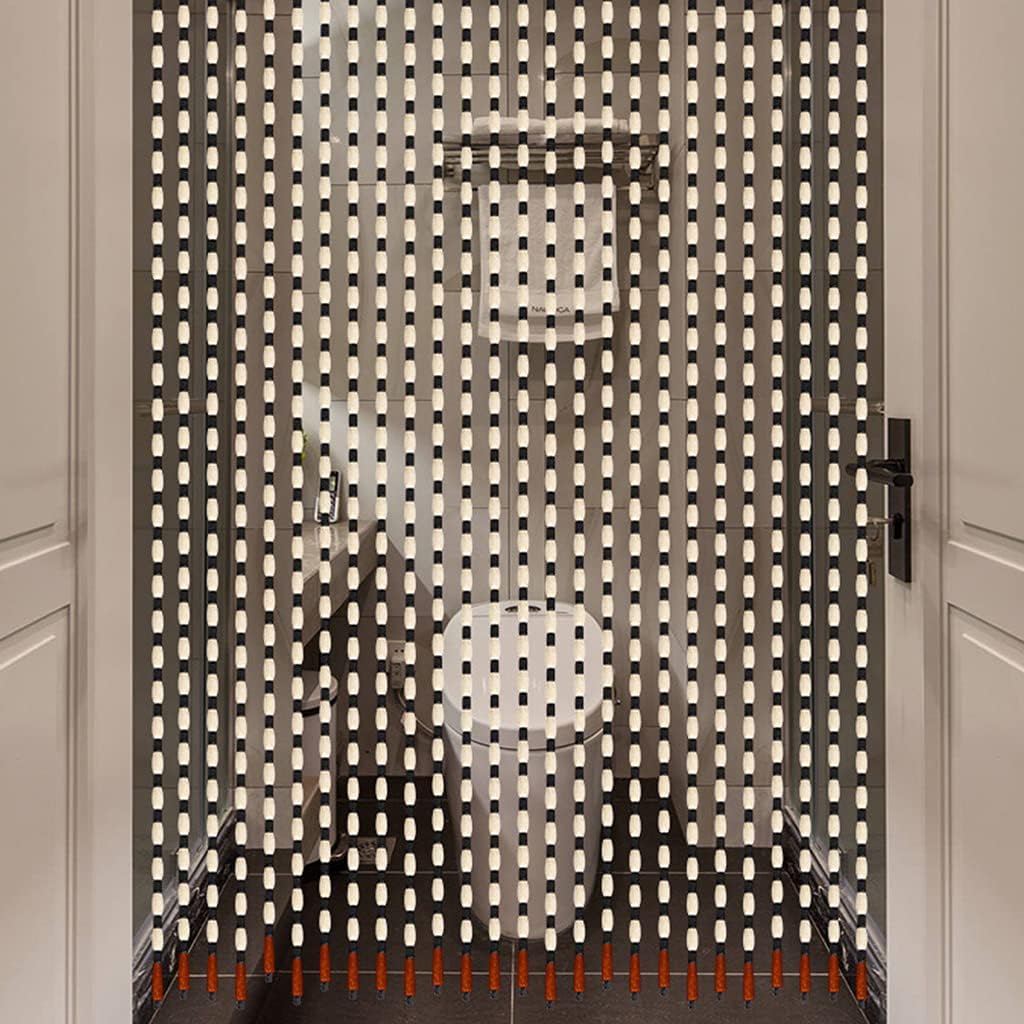 27 Strands Wood Beaded Curtain for Doorways and Room Dividers