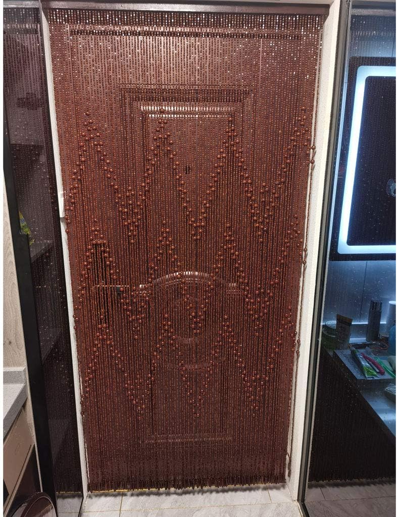 52 Strands Wood Beaded Curtains for Closet and Bedroom