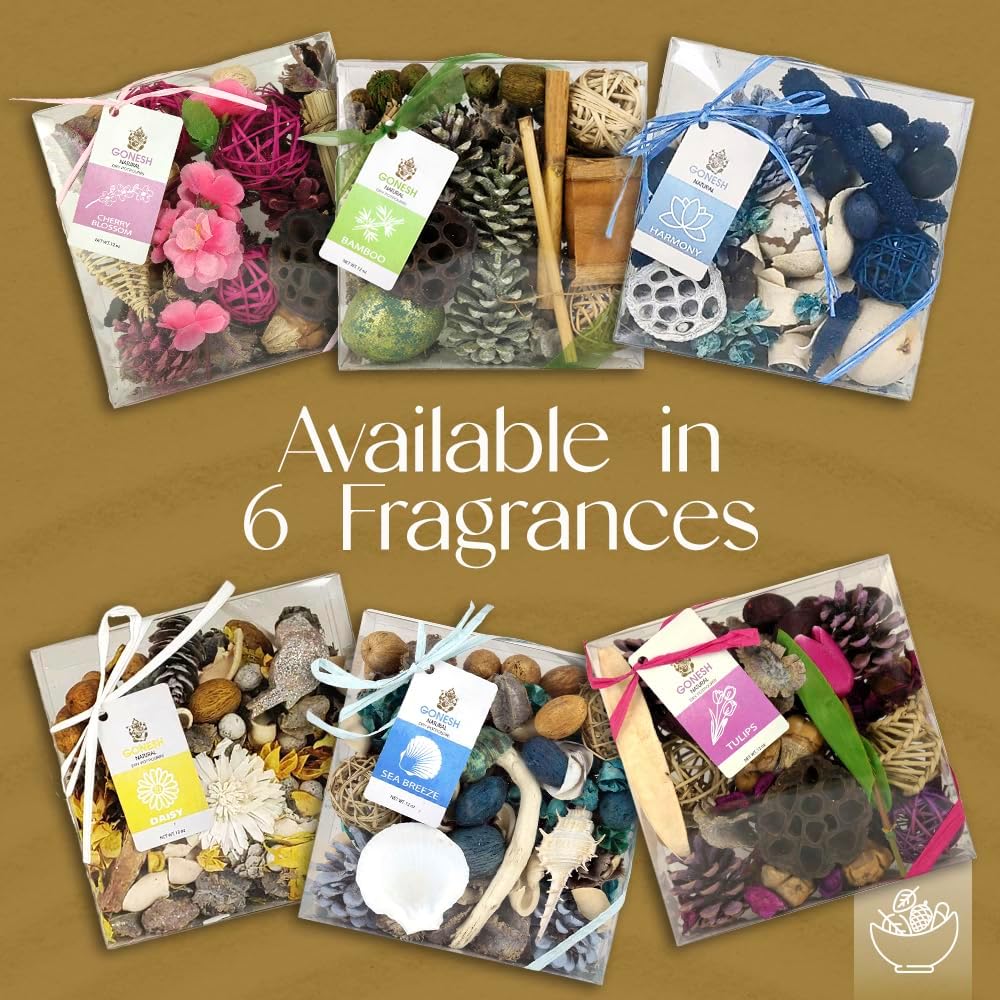 Gonesh Potpourri Natural Bamboo Scent 12 oz Gift Box