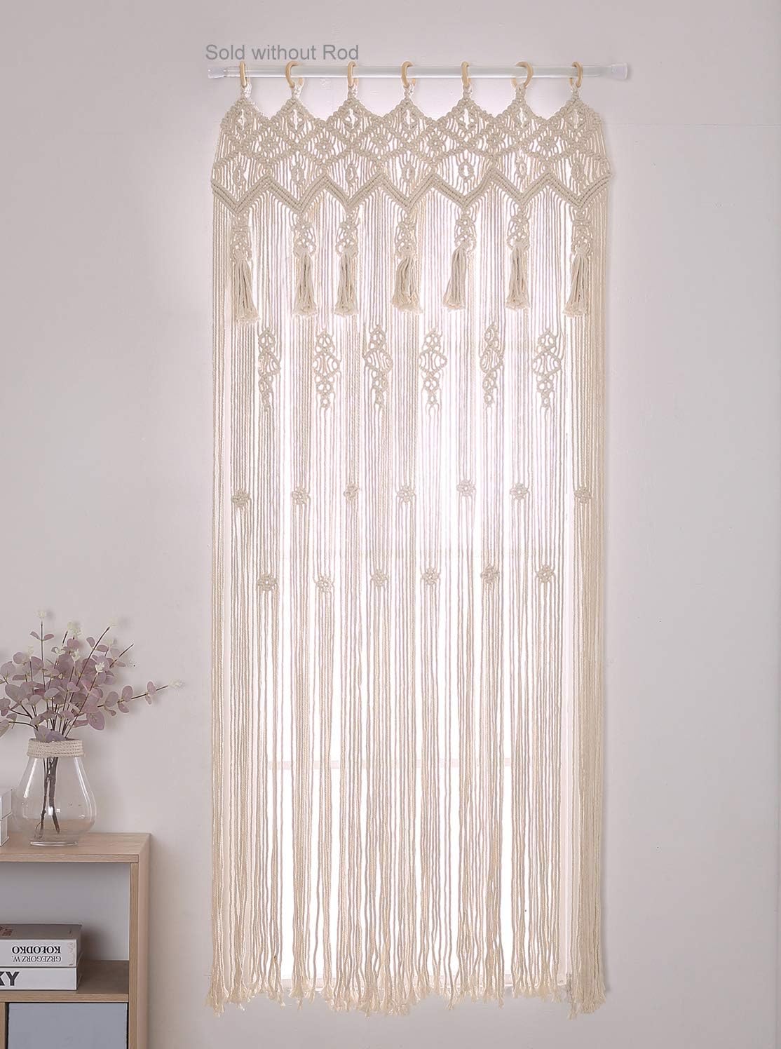 Achart Macrame Curtain Panel Boho Decor