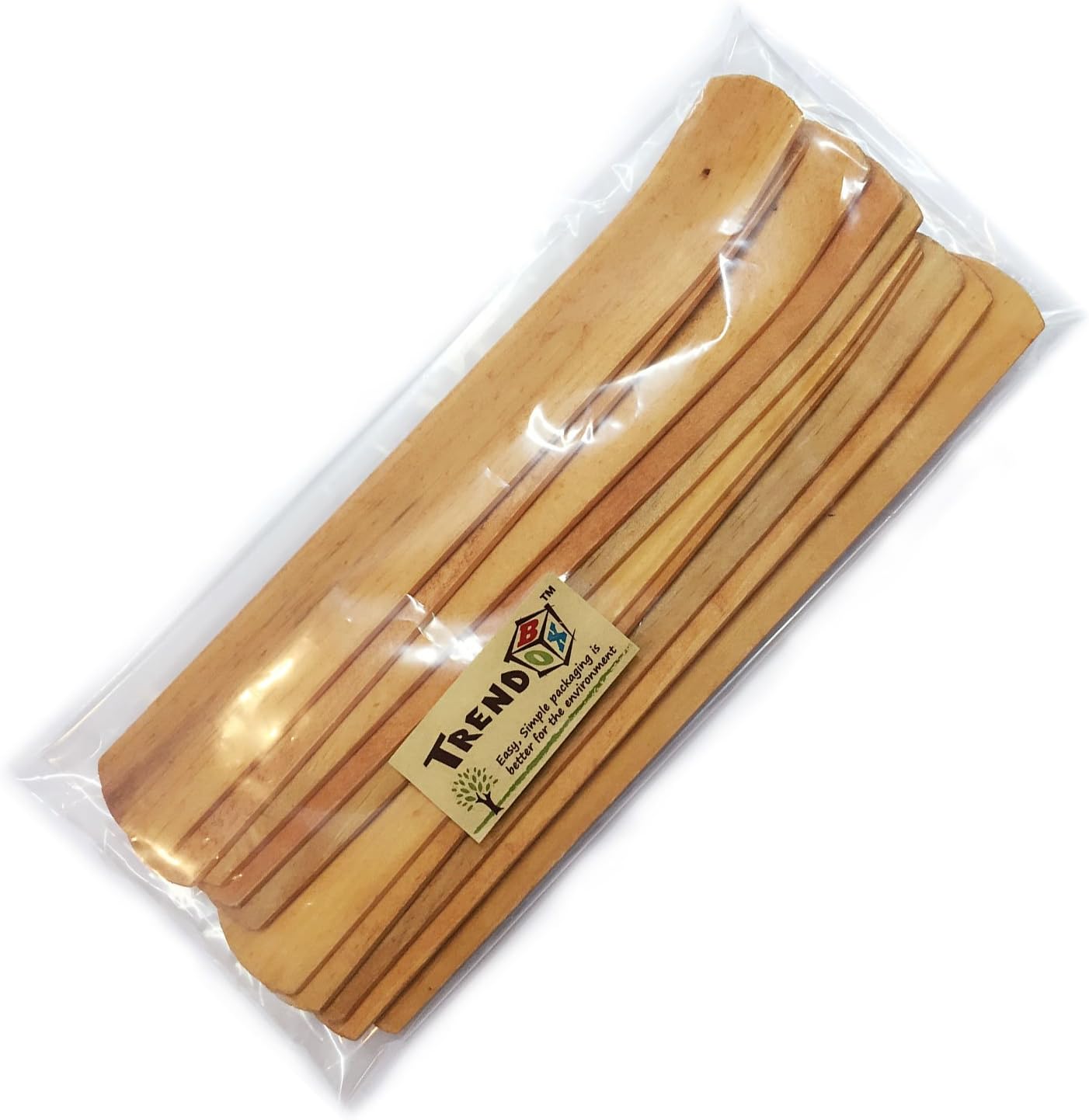 TRENDBOX 5pcs Plain Wood Incense Stick Holder Burner Ash Catcher