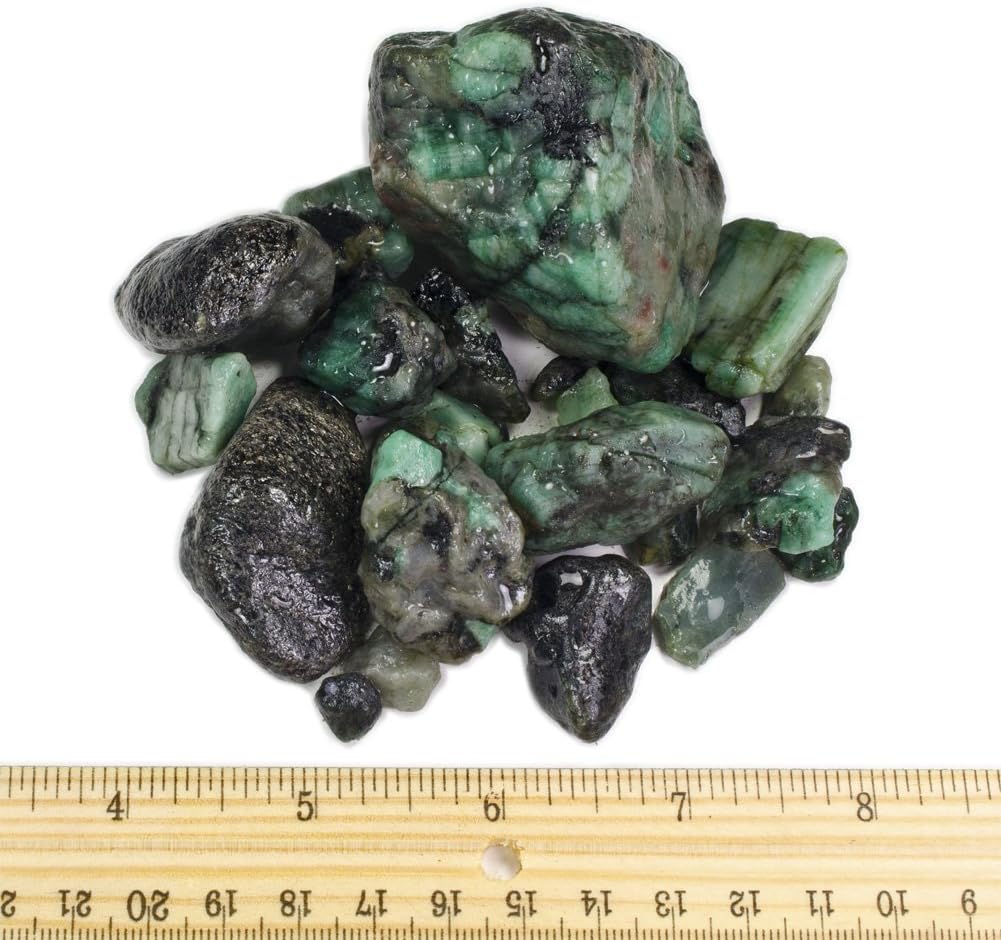 Hypnotic Gems 1 lb Bulk Emerald Rough from Brazil