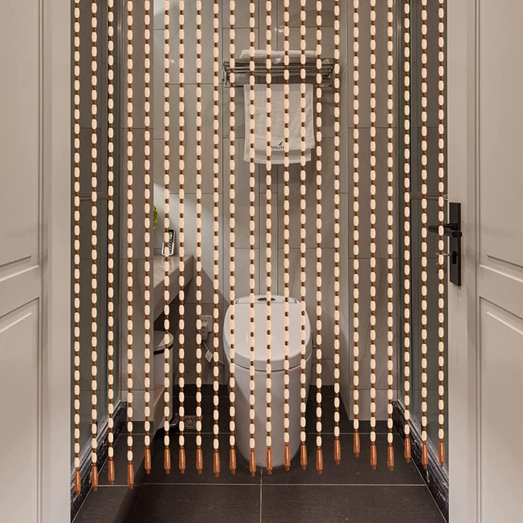 27 Strands Wood Bead Curtain for Doorways