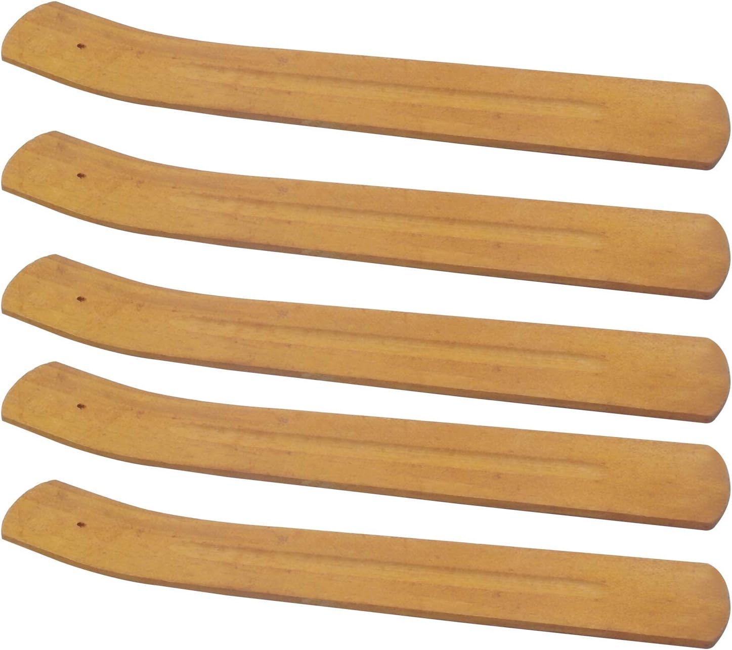 TRENDBOX 5pcs Plain Wood Incense Stick Holder Burner Ash Catcher