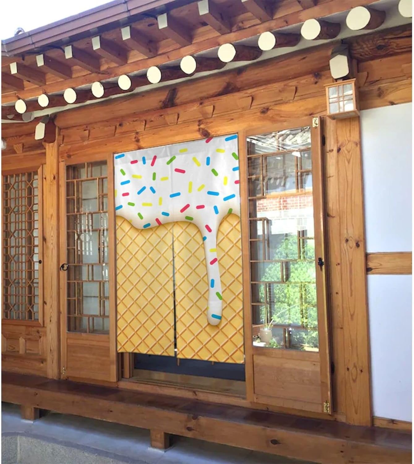 Peynir Melting Ice Cream Door Curtain 34X56