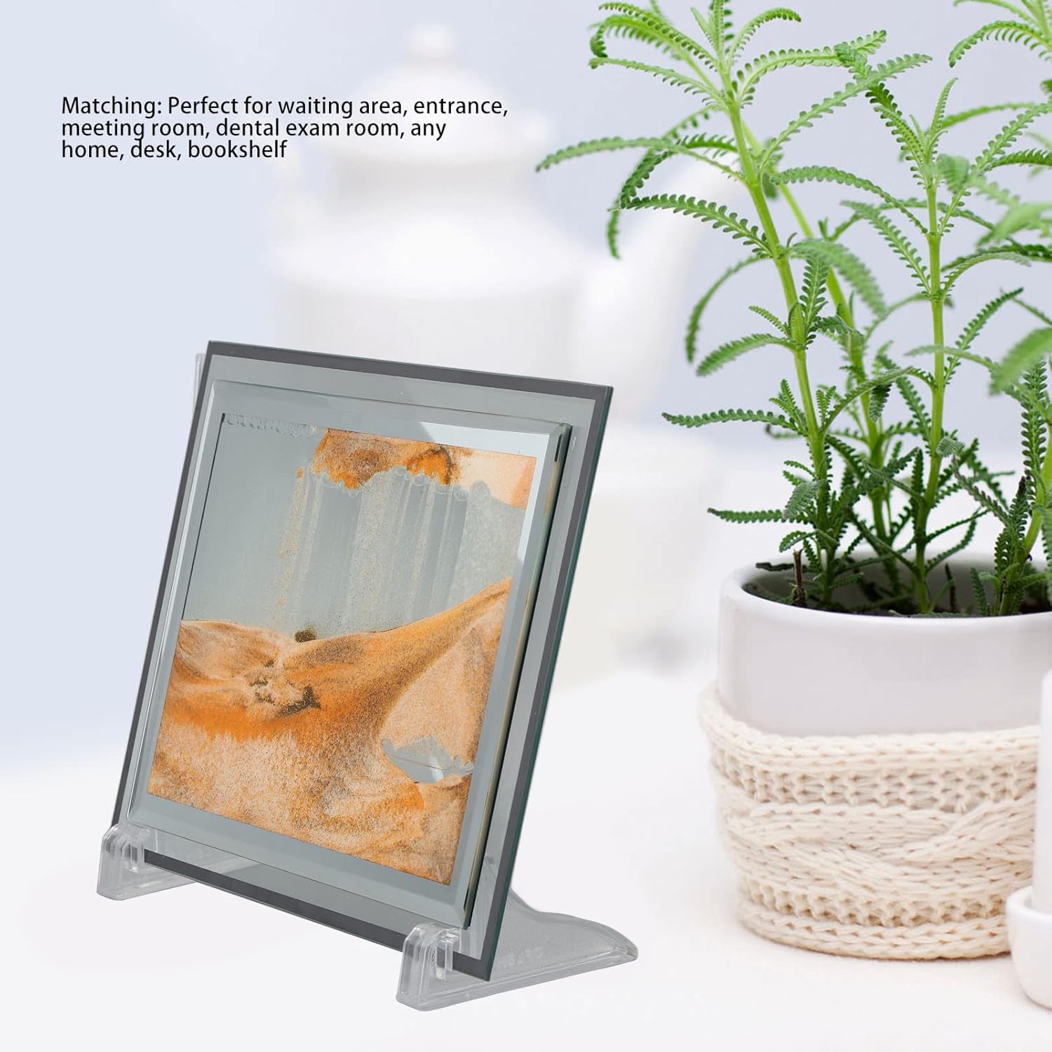 Nurnesy Moving Sand Art Painting Luxury Square Decoration