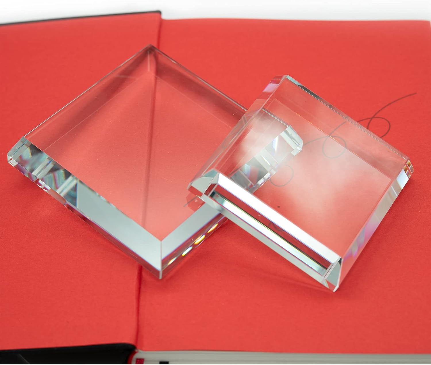 StayMax Clear Crystal Glass Display Base for Collectibles