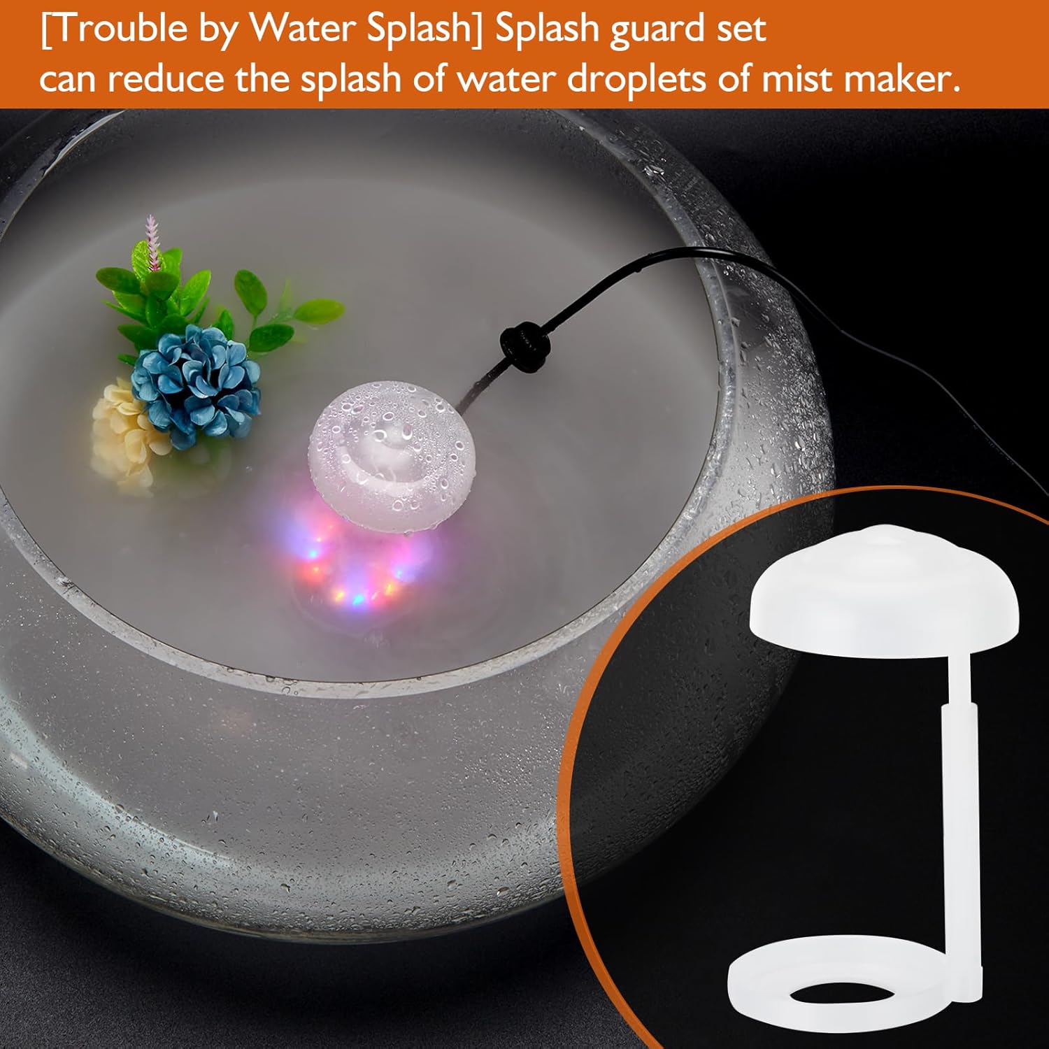 AGPTEK 12 LED Mist Maker for Ponds and Fountains