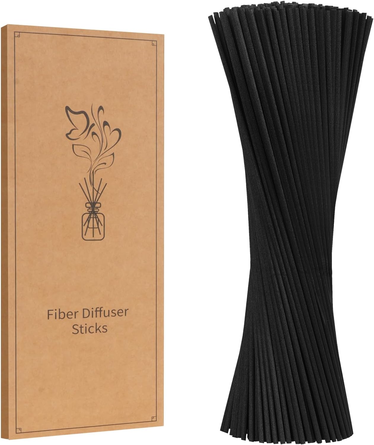 130pcs Reed Diffuser Sticks 10 Inch 3mm Black