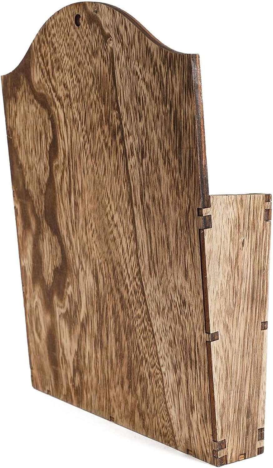 Juvale Rustic Wood Wall Magazine Holder 12 Inch