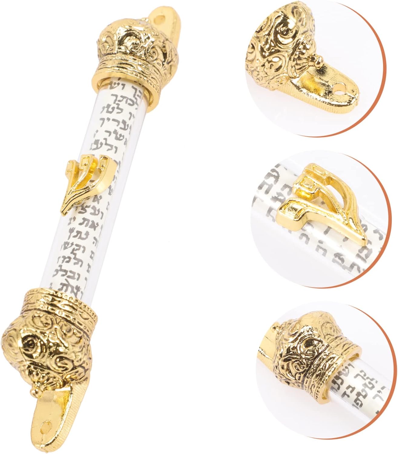 Sturdy Metal Mezuzah Scroll Door Ornament