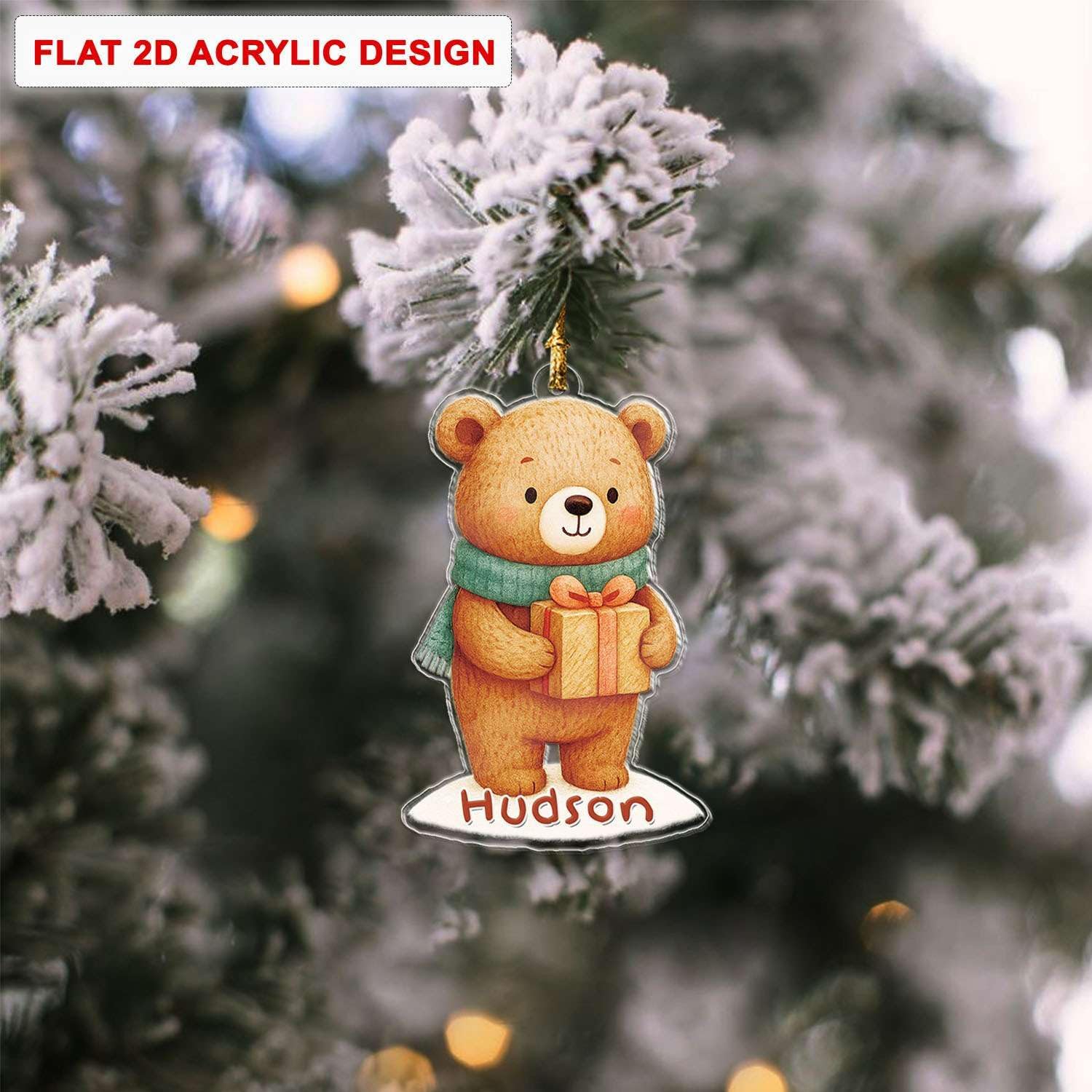 Personalized Acrylic Train Ornament Custom Name Christmas Decor