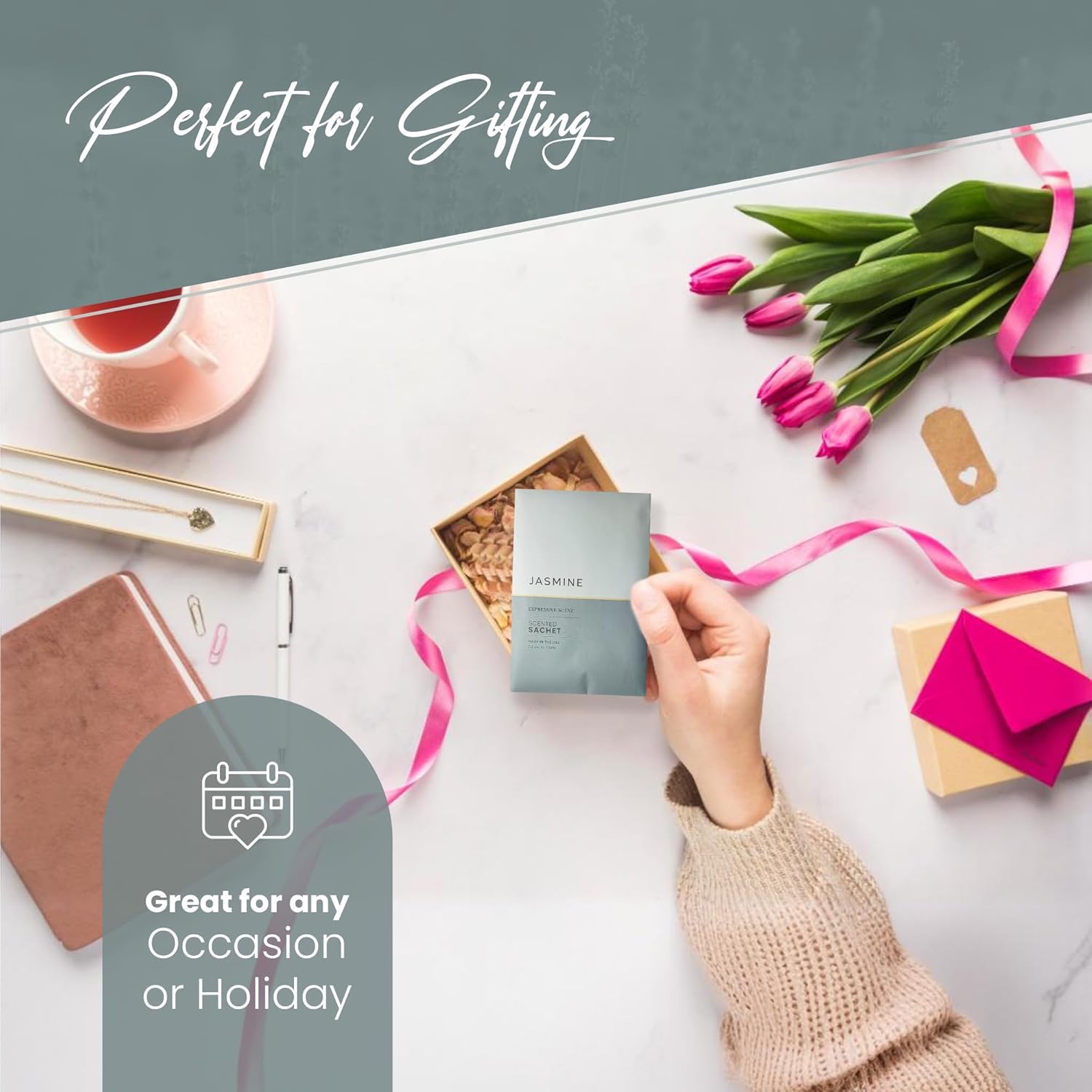 Expressive Scent Jasmine Sachet Pouches 6-Pack