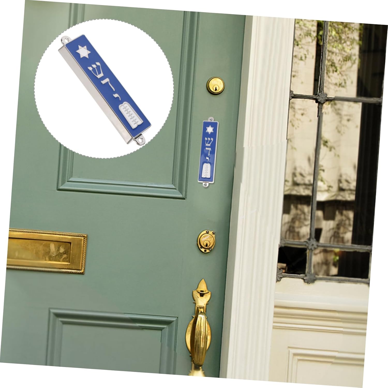 PRETYZOOM Mezuzah with Scroll for Door