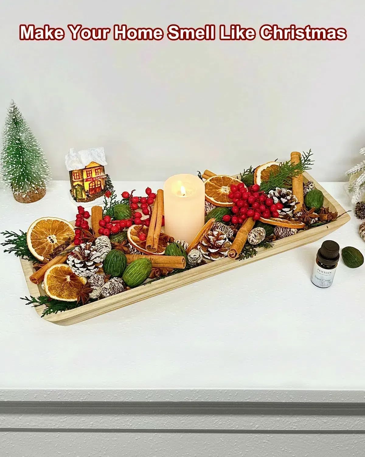 Pextian Christmas Potpourri Bowl Filler Decor