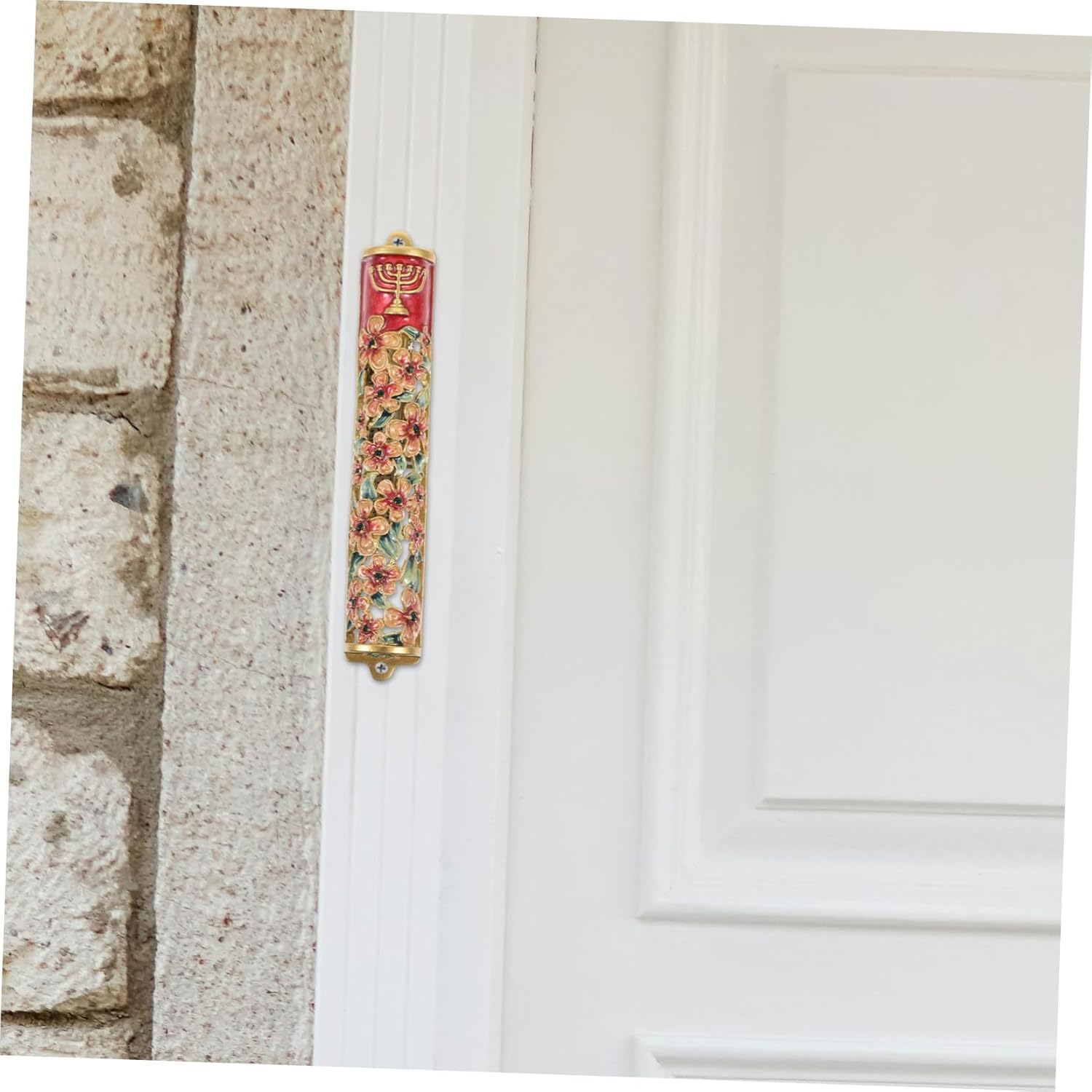 PRETYZOOM Mezuzah Door Decor Jewish Blessing Scroll Art