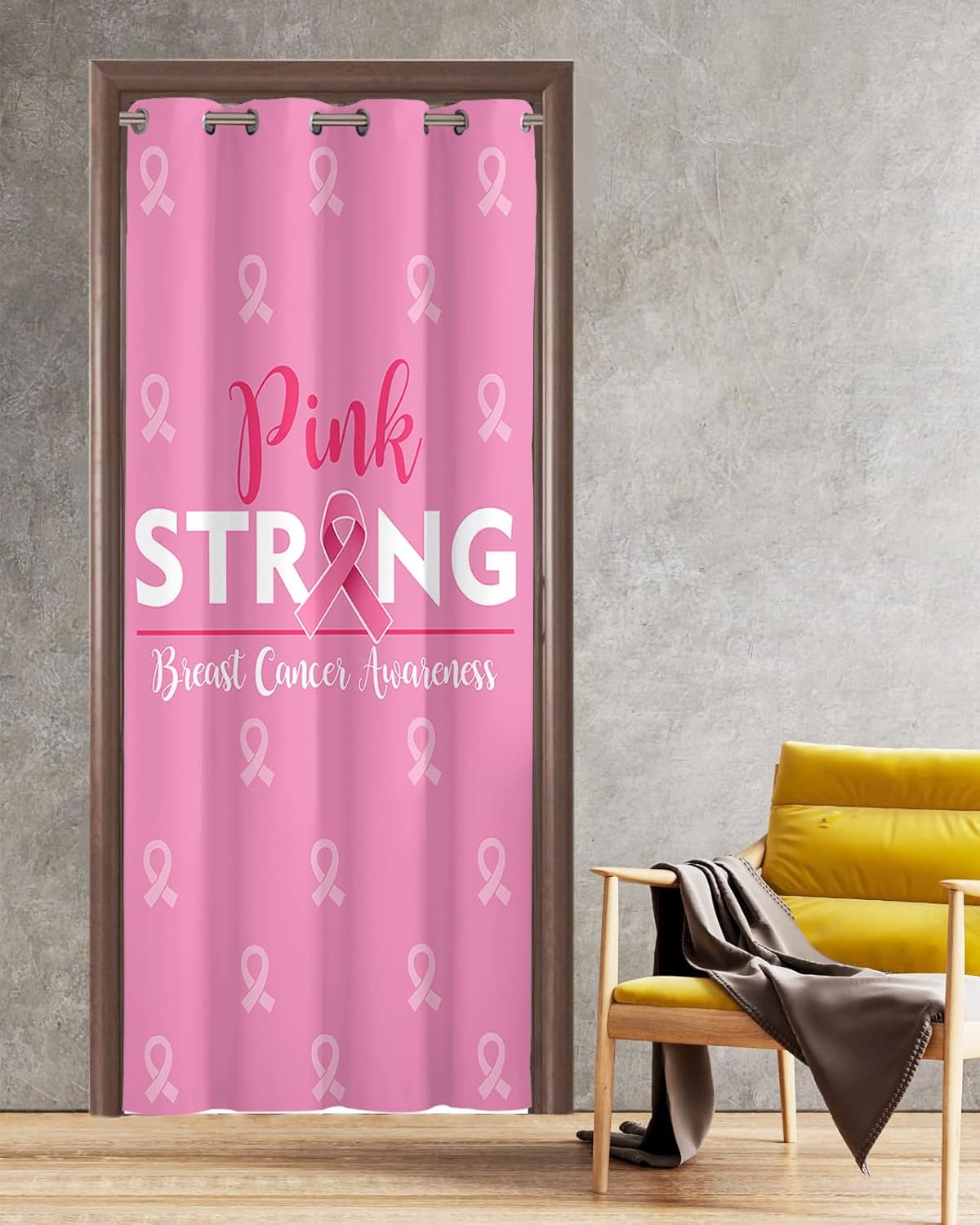 Pink Ombre Door Curtains 78 Inches Blackout Panels