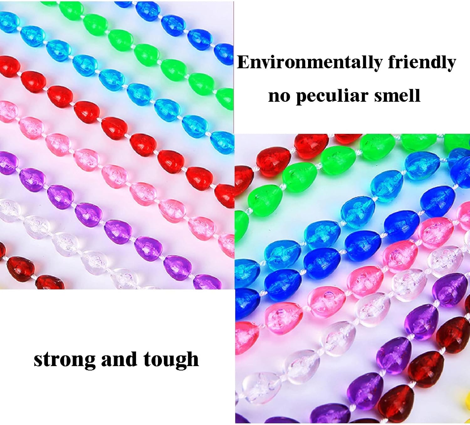 Beaded Curtain for Doorways Room Divider Panel Blue 100x200cm