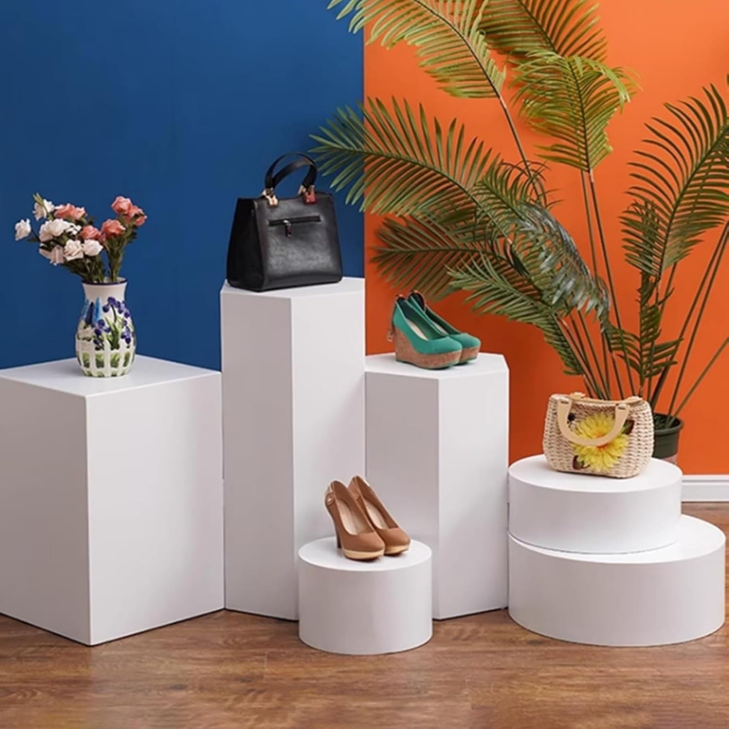 OMESDA Square Pedestal Column Display Stand