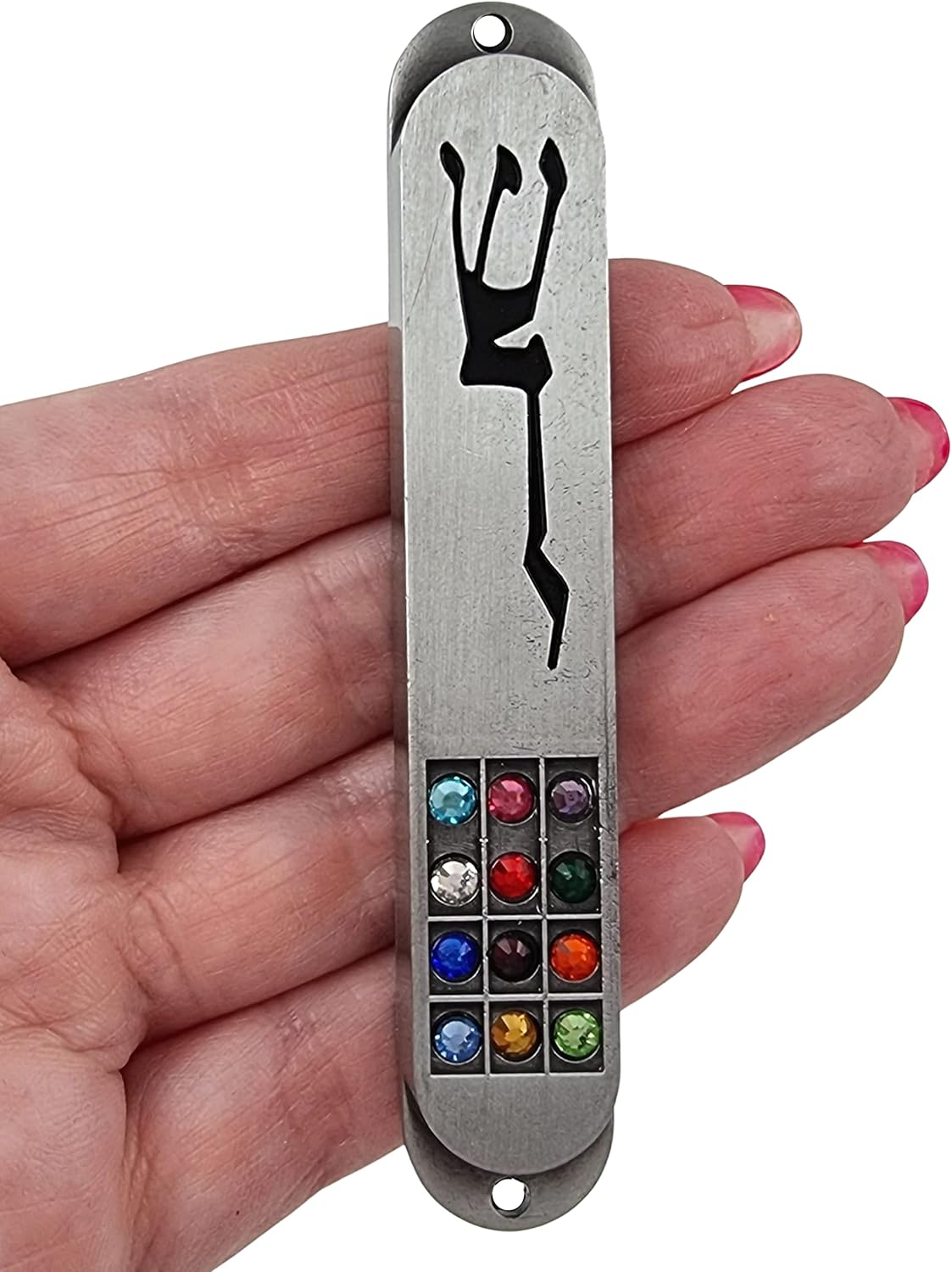 TALISMAN4U Pewter Mezuzah Case with Scroll 35 Inch