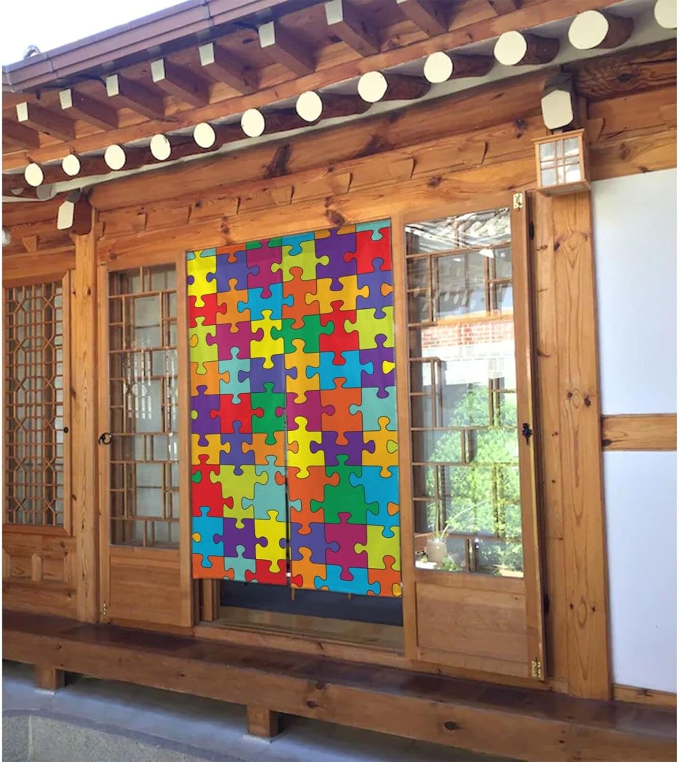 Peynir Autism Awareness Door Curtain Feng Shui Panel