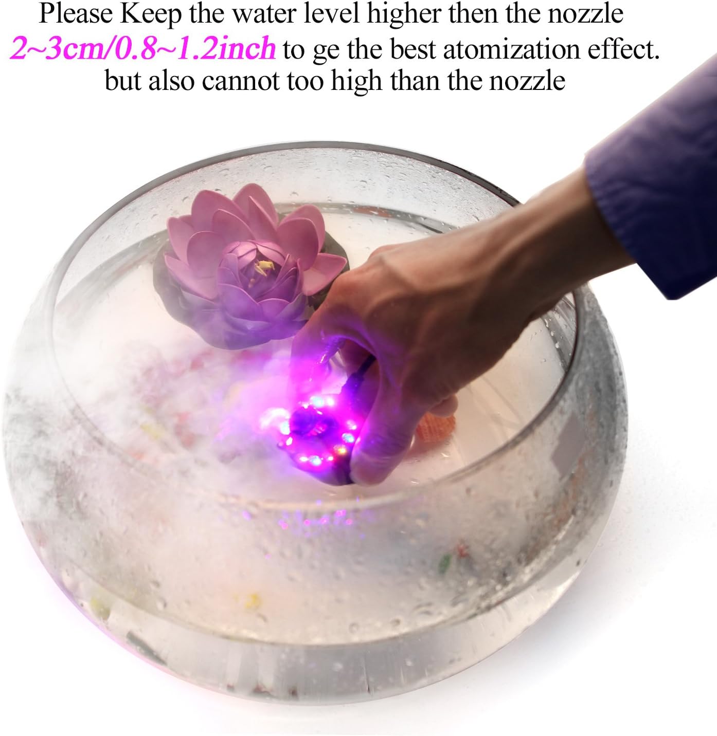 AGPTEK 12 LED Mist Maker for Ponds and Fountains