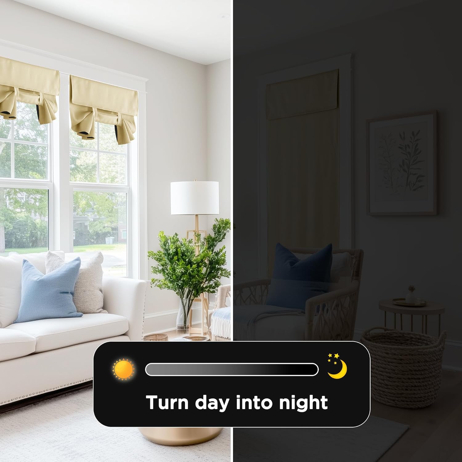 RYB HOME Blackout Curtain Panel for Door Windows